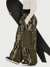 Wild Motion Damen-Schneehose mit mehreren Taschen, reflektierendem Farbblock-Design und extraweitem Sitz