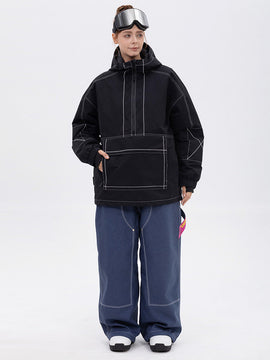 Damen-Set Mountain Vibe Pulloverjacke & Urban Freerider Baggy-Schneehose