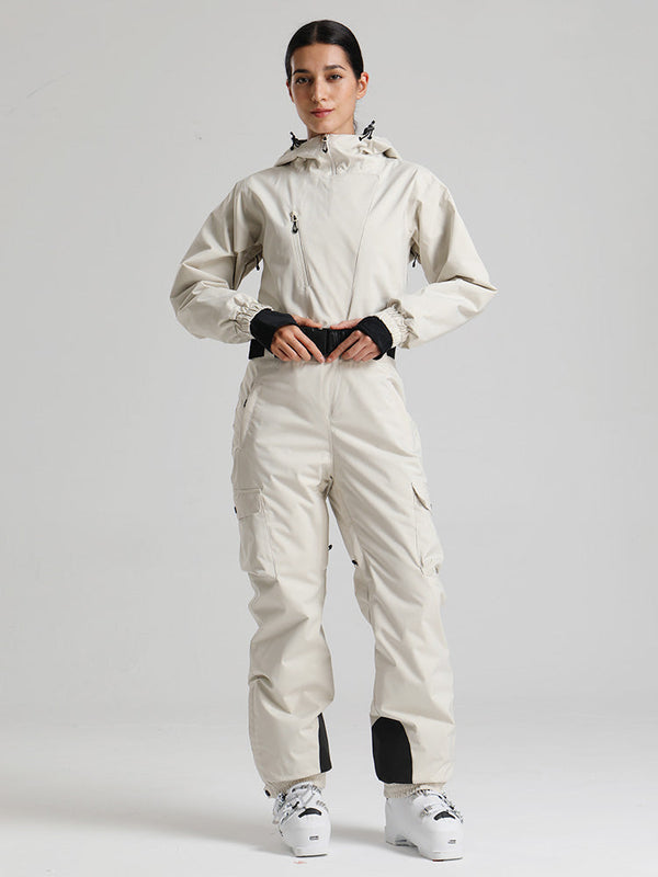 Gsou Snow Alpine Luxe Slim Fit Ganzkörper-Skioverall für Damen