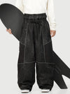 Wild Motion Herren-Schneehose mit mehreren Taschen, reflektierendem Farbblock-Design und extraweitem Sitz