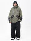 Chillform Herren-Schneeanzug mit reflektierendem Tarnmuster – Glow Trail Jacke mit Baggy-Schneehose (Set)