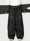 Wild Motion Herren-Schneehose mit mehreren Taschen, reflektierendem Farbblock-Design und extraweitem Sitz