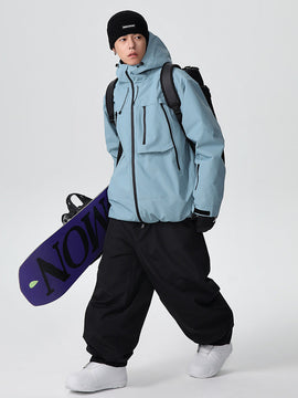 Searipe Unisex Strapazierfähiger Mountain Pro All-Terrain Baggy Schneeanzug für Herren