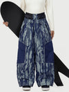 Wild Motion Damen-Schneehose mit mehreren Taschen, reflektierendem Farbblock-Design und extraweitem Sitz