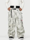 Funktionelle Herren-Streetwear-Cargohose mit Gürtel und mehreren Taschen, Baggy-Schneehose