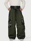 Wild Motion Herren-Schneehose mit mehreren Taschen, reflektierendem Farbblock-Design und extraweitem Sitz