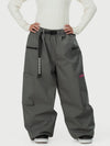 Techline Damen-Skihose mit strapazierfähigem Stretch-Cargo-Design – Baggy Freestyle Passform