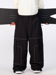 Nightline Park Rider Herren-Schneehose mit reflektierenden Details, Cargotaschen und weitem Schnitt