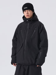 Searipe Unisex CoreBuild Allwetter-Schneejacke für Herren, locker geschnitten