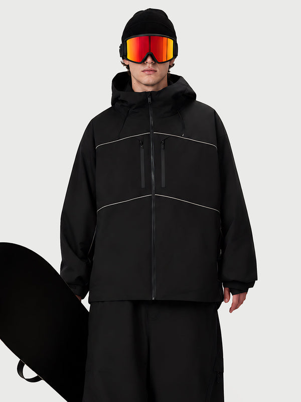 Nightline Park Rider Freestyle-Snowboardjacke für Herren mit reflektierenden Einsätzen