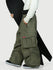 Funktionelle Herren-Streetwear-Cargohose mit Gürtel und mehreren Taschen, Baggy-Schneehose