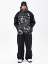 Freestyle-Mountain-Camo-Schneeanzug für Herren – Bomberjacke & Baggy-Hose-Set