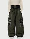 Wild Motion Damen-Schneehose mit mehreren Taschen, reflektierendem Farbblock-Design und extraweitem Sitz