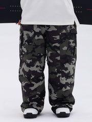 Herren-Skihose mit doppeltem Knieausschnitt, Freestyle-Stil, Baggy-Design