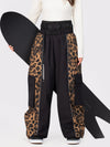 Wild Motion Damen-Schneehose mit reflektierendem Farbblock-Design und extra weitem Schnitt