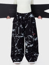 Techline Damen-Skihose mit strapazierfähigem Stretch-Cargo-Design – Baggy Freestyle Passform