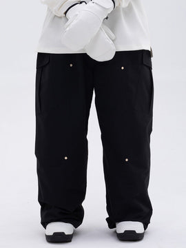 Damen-Skihose mit doppeltem Knieausschnitt, Freestyle-Stil, Baggy-Design