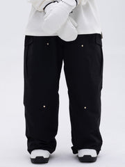 Damen-Skihose mit doppeltem Knieausschnitt, Freestyle-Stil, Baggy-Design