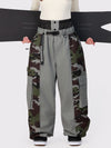 Wild Motion Damen-Schneehose mit reflektierendem Farbblock-Design und extra weitem Schnitt
