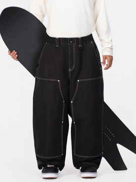 UrbanCraft Utility Freeride Baggy Snowboardhose für Herren mit verstärkten Einsätzen
