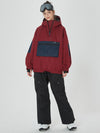 Damen-Winter-Bomberjacke, Baggy-Schneejacke mit praktischen Cargotaschen, Snowboardhose