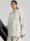 Gsou Snow Damen-Pullover-Anorak, strapazierfähig, Bergflauschig, Baggy-Schneejacke