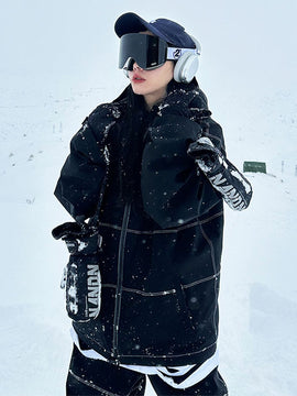 John Snow Damen-Snowjacke im urbanen Streetstyle-Look, locker sitzend