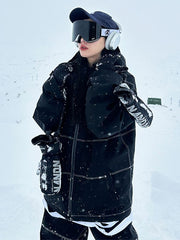 John Snow Damen-Snowjacke im urbanen Streetstyle-Look, locker sitzend