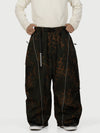 Wild Motion Herren-Schneehose mit reflektierenden Cargotaschen und extra weitem Schnitt