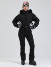 Arctic Vogue Damen-Daunenoverall mit Fleece-Futter im Berg-Chic-Stil