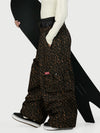 Funktionelle Damen-Streetwear-Cargohose mit Gürtel und mehreren Taschen, Baggy-Schneehose
