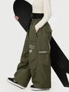Camden Punk Rivet Street Utility Cargo-Schneehose für Damen – Baggy Freestyle Passform