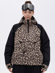 Damen Mountain Freestyle Cargo Pocket Bomber Camo Snowboardjacke