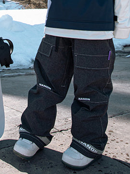 Nandn Mountain Beast Denim Prime Baggy Snowboardhose für Herren