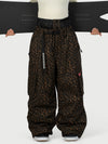 Funktionelle Damen-Streetwear-Cargohose mit Gürtel und mehreren Taschen, Baggy-Schneehose