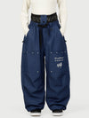Camden Punk Rivet Street Utility Cargo-Schneehose für Damen – Baggy Freestyle Passform