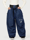 Camden Punk Rivet Street Utility Cargo-Schneehose für Damen – Baggy Freestyle Passform