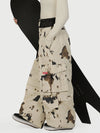 Funktionelle Damen-Streetwear-Cargohose mit Gürtel und mehreren Taschen, Baggy-Schneehose