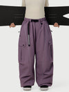 Wild Motion Damen-Schneehose mit reflektierenden Cargotaschen und extra weitem Schnitt