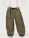 Wild Motion Damen-Schneehose mit reflektierenden Cargotaschen und extra weitem Schnitt