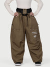 Camden Punk Rivet Street Utility Cargo-Schneehose für Damen – Baggy Freestyle Passform