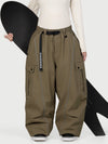 Wild Motion Damen-Schneehose mit reflektierenden Cargotaschen und extra weitem Schnitt