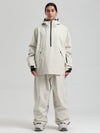 Gsou Snow Damen-Snowboardanzug, strapazierfähig, urbaner Look, Pullover-Anorak