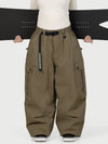Wild Motion Damen-Schneehose mit reflektierenden Cargotaschen und extra weitem Schnitt