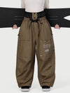 Camden Punk Rivet Street Utility Cargo-Schneehose für Damen – Baggy Freestyle Passform