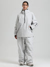Gsou Snow Damen-Snowboardanzug, strapazierfähig, urbaner Look, Pullover-Anorak