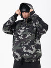 Herren Mountain Freestyle Cargo Pocket Pullover Bomber Snowboardjacke
