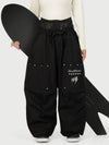 Camden Punk Rivet Street Utility Cargo-Schneehose für Damen – Baggy Freestyle Passform