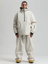 Gsou Snow Herren-Snowboardanzug, strapazierfähig, urbaner Look, Pullover-Anorak