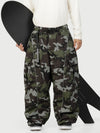Wild Motion Herren-Schneehose mit reflektierenden Cargotaschen und extra weitem Schnitt
